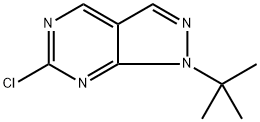 1-(tert-butyl)-6-chloro-1H-pyrazolo[3,5-d]pyrimidine Structure