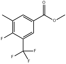 Methyl 4-fluoro-3-methyl-5-(trifluoromethyl)benzoate Structure