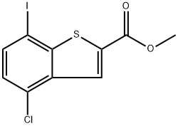 methyl 4-chloro-7-iodobenzo[b]thiophene-2-carboxylate Structure