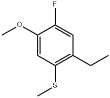 1-Ethyl-5-fluoro-4-methoxy-2-(methylthio)benzene 구조식 이미지