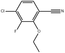 Benzonitrile, 4-chloro-2-ethoxy-3-fluoro- Structure