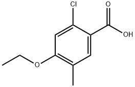 2-Chloro-4-ethoxy-5-methylbenzoic acid Structure