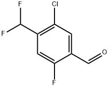 5-chloro-4-(difluoromethyl)-2-fluorobenzaldehyde Structure