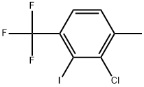 2-Chloro-3-iodo-1-methyl-4-(trifluoromethyl)benzene Structure