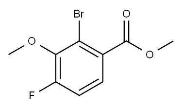 Methyl 2-bromo-4-fluoro-3-methoxybenzoate Structure