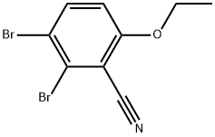 2,3-Dibromo-6-ethoxybenzonitrile Structure