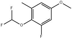 2-(Difluoromethoxy)-1-fluoro-5-methoxy-3-methylbenzene Structure