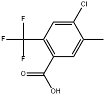 4-Chloro-5-methyl-2-(trifluoromethyl)benzoic acid Structure