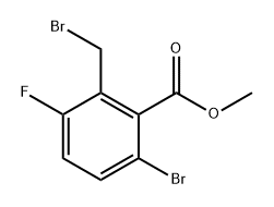 methyl 6-bromo-2-(bromomethyl)-3-fluorobenzoate Structure