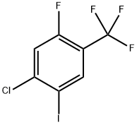 1-Chloro-5-fluoro-2-iodo-4-(trifluoromethyl)benzene Structure