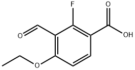 4-ethoxy-2-fluoro-3-formylbenzoic acid Structure