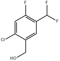 (2-chloro-5-(difluoromethyl)-4-fluorophenyl)methanol Structure