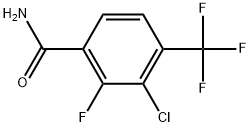 3-Chloro-2-fluoro-4-(trifluoromethyl)benzamide Structure