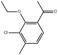 1-(3-Chloro-2-ethoxy-4-methylphenyl)ethanone Structure