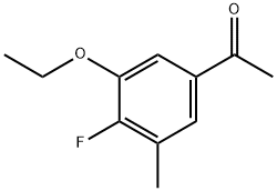 1-(3-Ethoxy-4-fluoro-5-methylphenyl)ethanone Structure