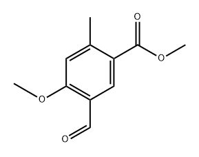 methyl 5-formyl-4-methoxy-2-methylbenzoate Structure
