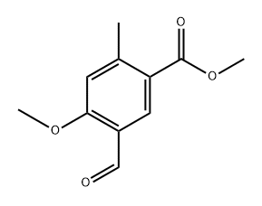 methyl 5-formyl-4-methoxy-2-methylbenzoate 구조식 이미지