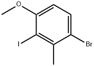 1-Bromo-3-iodo-4-methoxy-2-methylbenzene Structure