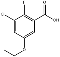 3-Chloro-5-ethoxy-2-fluorobenzoic acid Structure