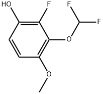 3-(Difluoromethoxy)-2-fluoro-4-methoxyphenol Structure