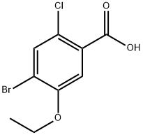 4-bromo-2-chloro-5-ethoxybenzoic acid Structure