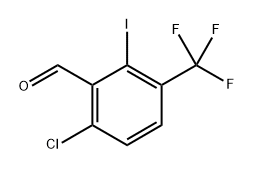 6-chloro-2-iodo-3-(trifluoromethyl)benzaldehyde Structure