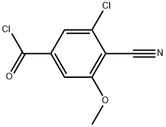 3-Chloro-4-cyano-5-methoxybenzoyl chloride Structure