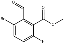 Methyl 3-bromo-6-fluoro-2-formylbenzoate Structure