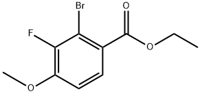 ethyl 2-bromo-3-fluoro-4-methoxybenzoate Structure