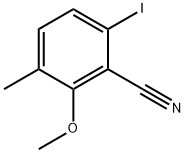 6-Iodo-2-methoxy-3-methylbenzonitrile Structure