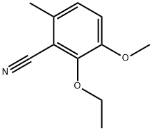 2-Ethoxy-3-methoxy-6-methylbenzonitrile Structure