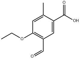 4-ethoxy-5-formyl-2-methylbenzoic acid Structure