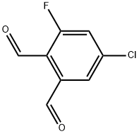 5-chloro-3-fluorophthalaldehyde Structure