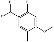 1-(Difluoromethyl)-2-fluoro-4-methoxy-5-methylbenzene Structure