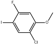 1-Chloro-4-fluoro-5-iodo-2-methoxybenzene Structure