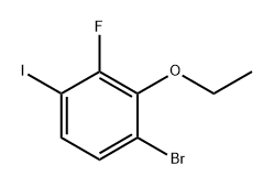 1-Bromo-2-ethoxy-3-fluoro-4-iodobenzene Structure