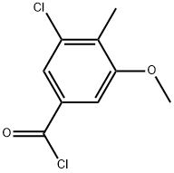 3-Chloro-5-methoxy-4-methylbenzoyl chloride Structure