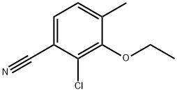 2-Chloro-3-ethoxy-4-methylbenzonitrile Structure