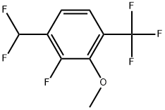 1-(Difluoromethyl)-2-fluoro-3-methoxy-4-(trifluoromethyl)benzene Structure