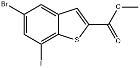 methyl 5-bromo-7-iodobenzo[b]thiophene-2-carboxylate Structure