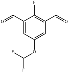 5-(difluoromethoxy)-2-fluoroisophthalaldehyde Structure