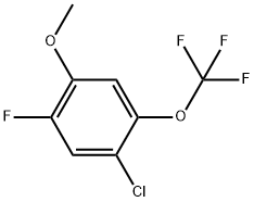 1-Chloro-5-fluoro-4-methoxy-2-(trifluoromethoxy)benzene Structure