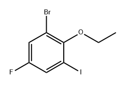 1-Bromo-2-ethoxy-5-fluoro-3-iodobenzene Structure