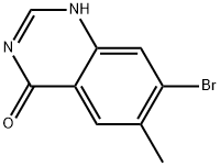 7-Bromo-6-methyl-4(3H)-quinazolinone Structure