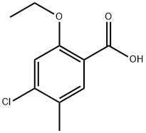 4-chloro-2-ethoxy-5-methylbenzoic acid Structure