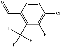 4-Chloro-3-fluoro-2-(trifluoromethyl)benzaldehyde Structure