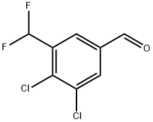 3,4-Dichloro-5-(difluoromethyl)benzaldehyde Structure