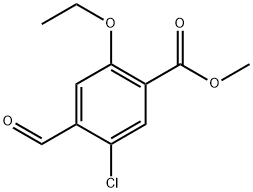 methyl 5-chloro-2-ethoxy-4-formylbenzoate 구조식 이미지