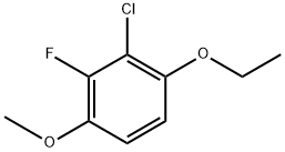 2-chloro-1-ethoxy-3-fluoro-4-methoxybenzene Structure