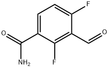 2,4-difluoro-3-formylbenzamide Structure